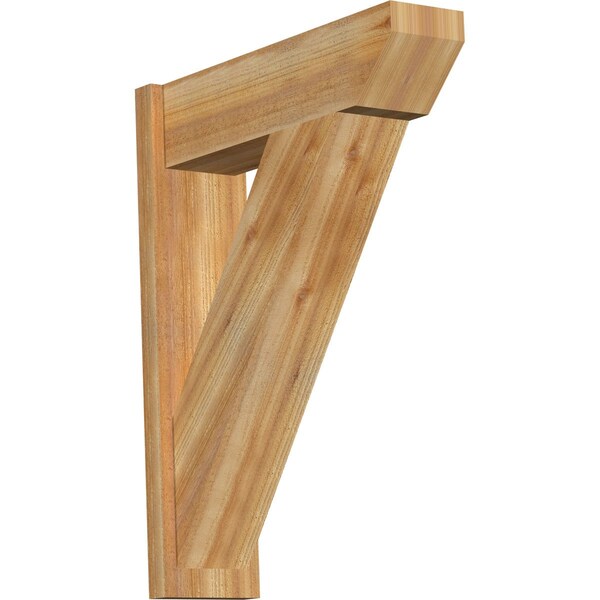 Ekena Millwork Traditional Slat Rough Sawn Outlooker, Western Red Cedar, 8"W x 28"D x 36"H OUT08X28X36TRA06RWR - main